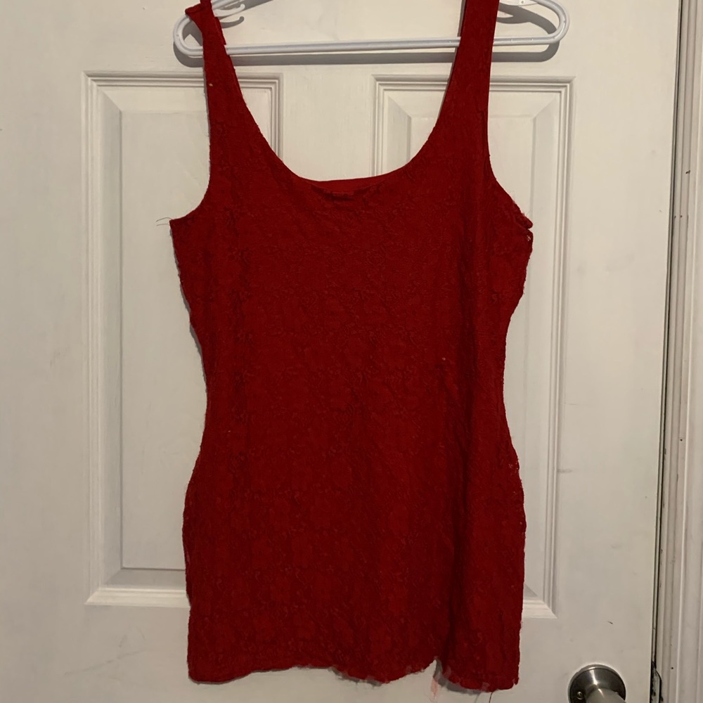 Red top lace